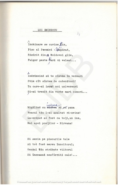 M-1076-1130-41 - 55 de Poezii în manuscris dactilografiat. ALEXANDRU MIRCESCU